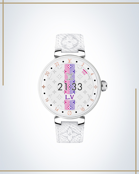 New – Louis Vuitton Tambour Horizon, Sugar & Cream