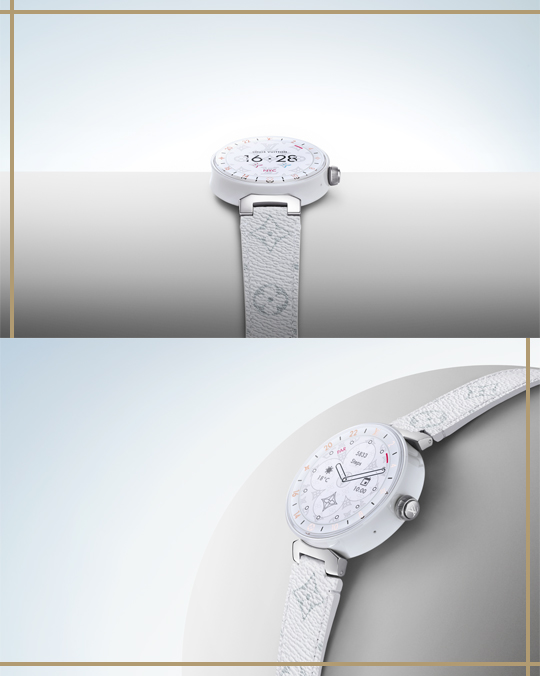 New – Louis Vuitton Tambour Horizon, Sugar & Cream