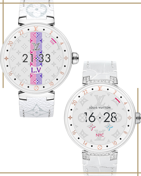 New – Louis Vuitton Tambour Horizon, Sugar & Cream