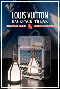 Louis Vuitton Unveils Whimsical Cloud and Mirror Monogrammed Trunks, LV  Tent