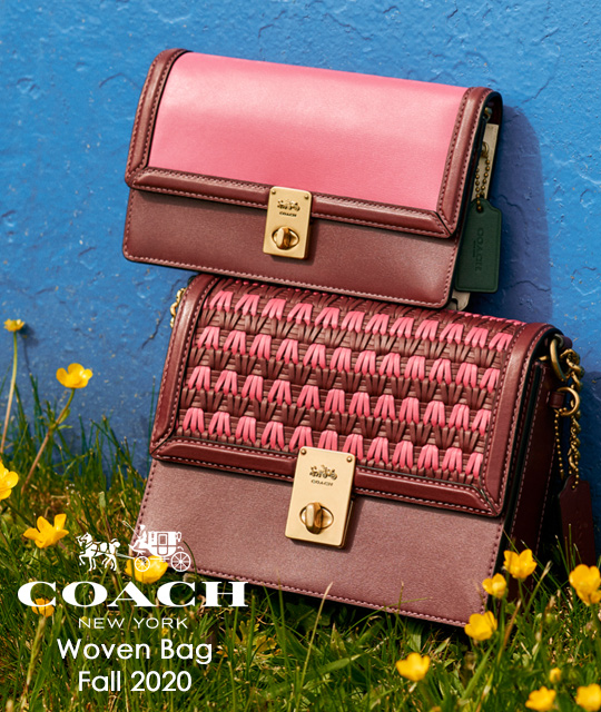 coach woven purse