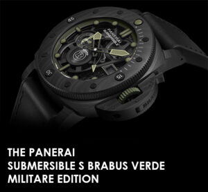 THE PANERAI SUBMERSIBLE S BRABUS VERDE MILITARE EDITION Sugar