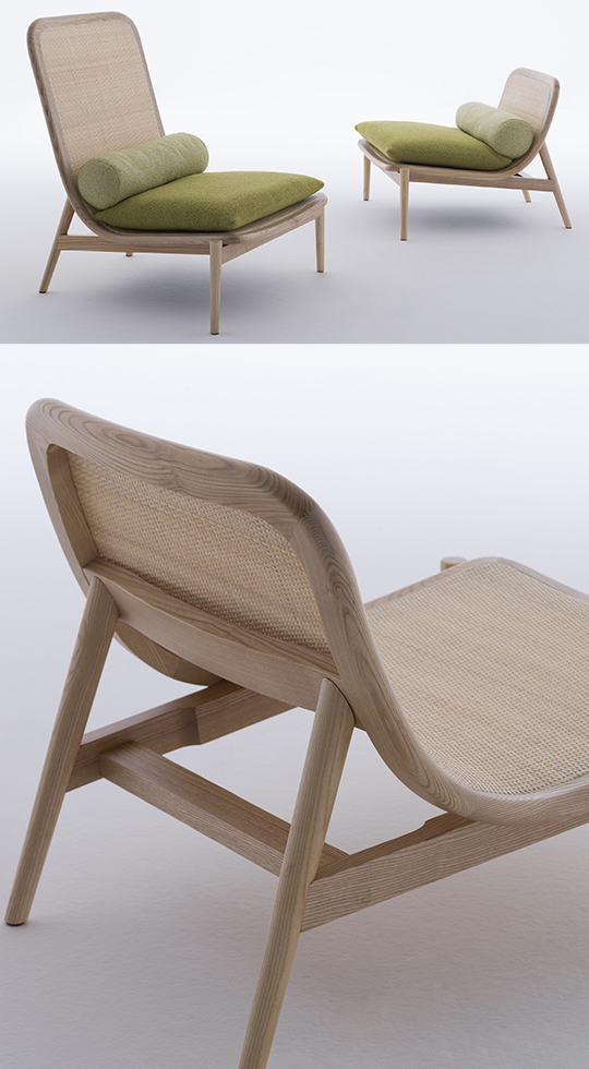 ADAL presents furniture collection in woven tatami fabric during