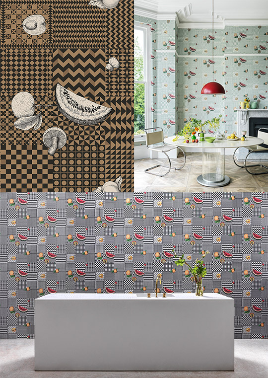 Piero Fornasetti, Fish Theme Printed Wallcovering