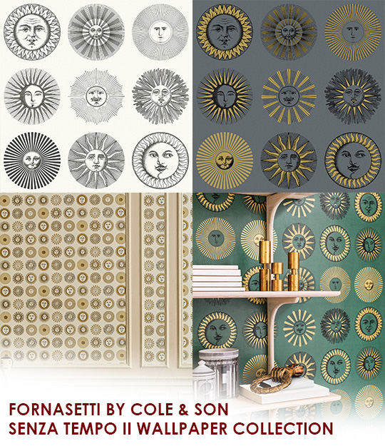 Fornasetti Chiavi Segrete - Autumnal Leaves Wallpaper by Cole & Son