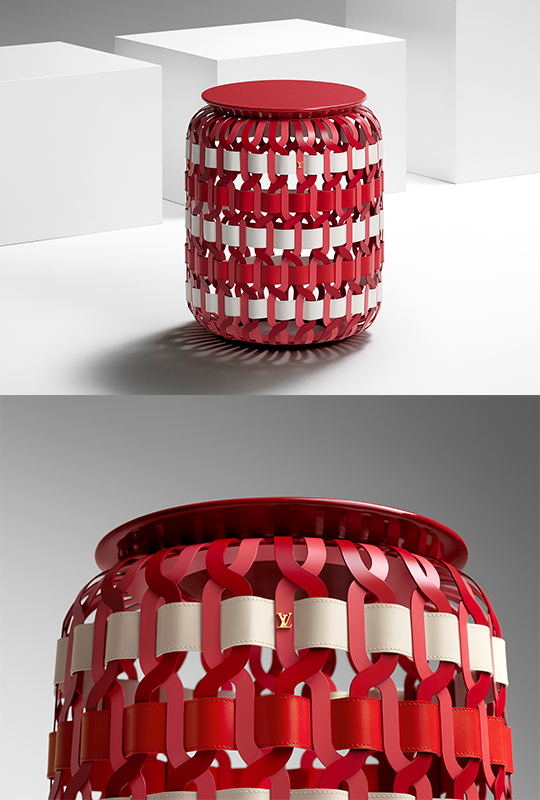 Zanellato/Bortotto Basket tables for Louis Vuitton Objets Nomades